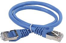 ITK Коммутационный шнур (патч-корд) кат.6 FTP PVC 10м синий | код PC03-C6F-10M | IEK